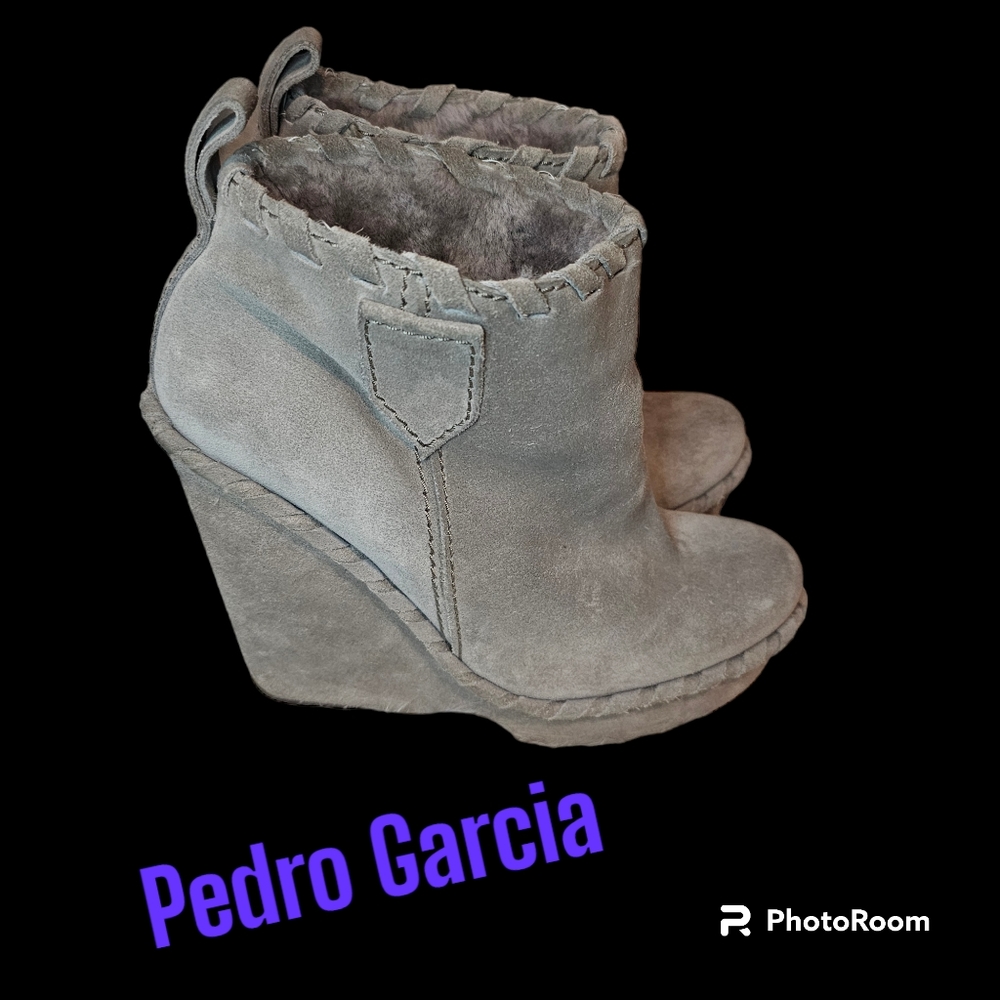Pedro Garcia Suede Wedge Boots